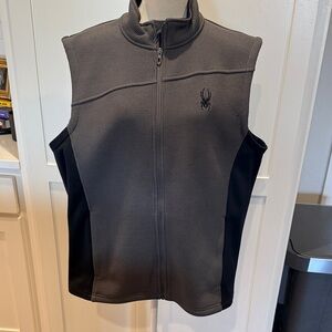 Spyder Charcoal and Black Sleeveless Vest